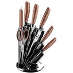 Berlingerhaus BH-2462 Sada nožov v stojane 8 ks Rosegold Metallic Line